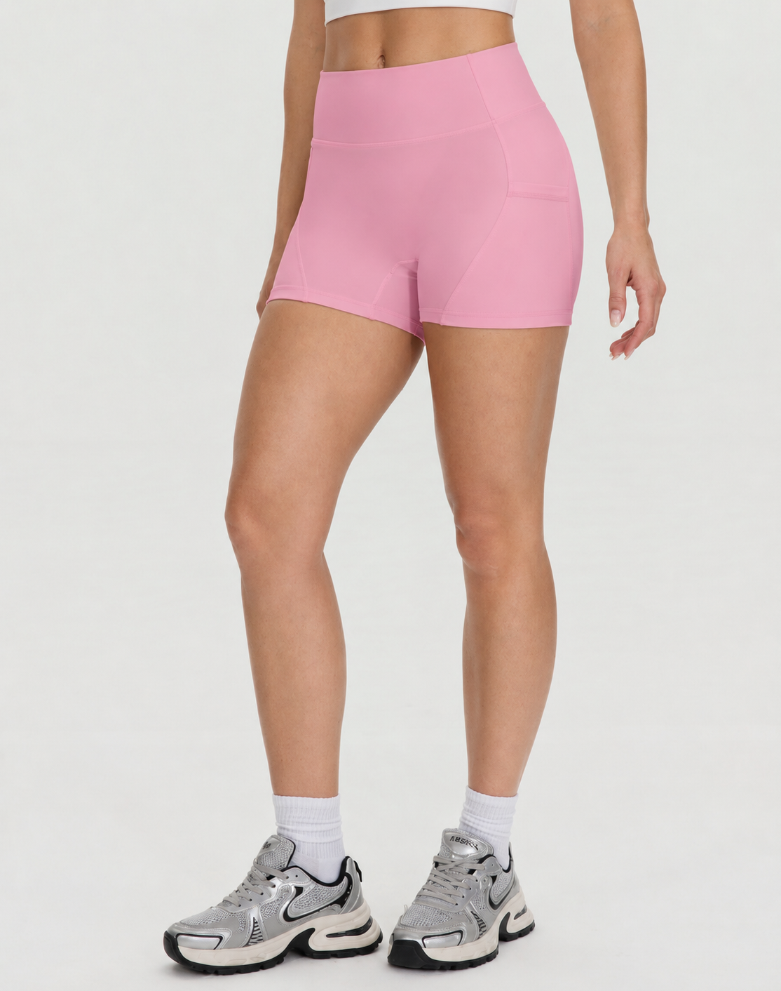 Sculpt High-Waist Mid Thigh Butt-Lifting Pocket Shorts
