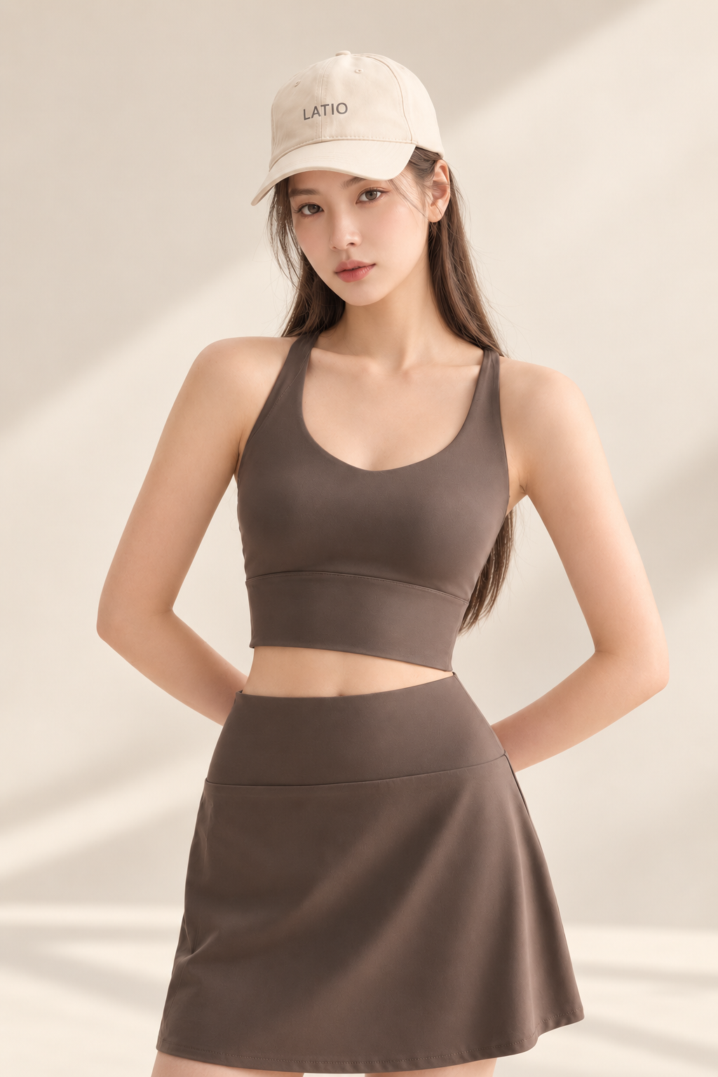 Color-Block Yoga Tank Top with Built-In Bra Cups