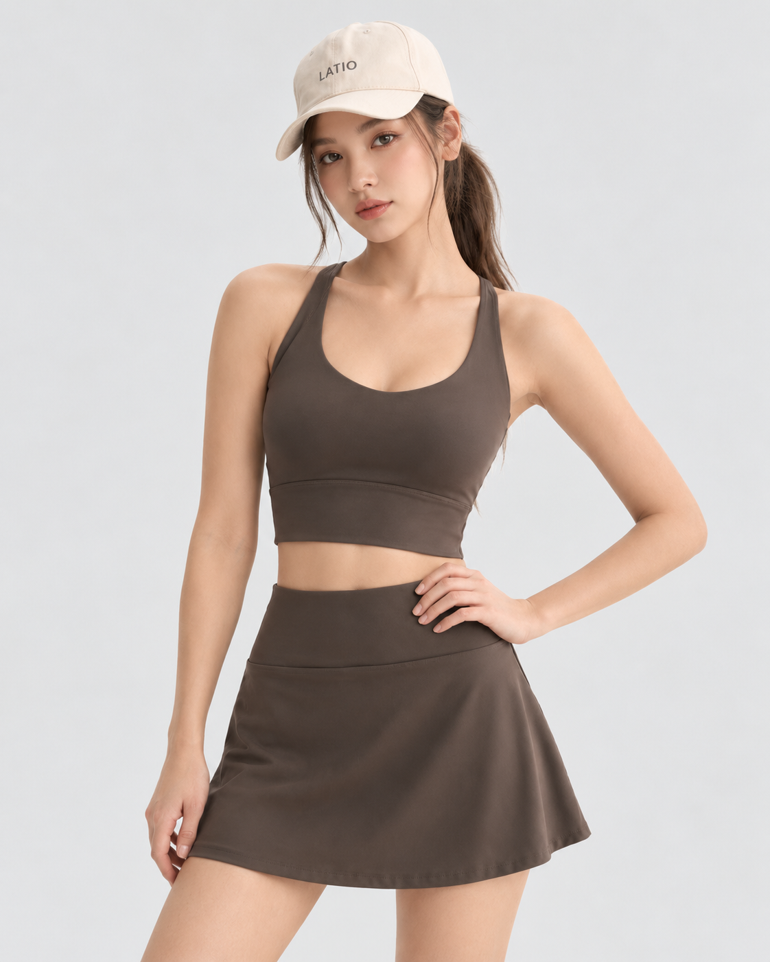 Color-Block Yoga Tank Top with Built-In Bra Cups