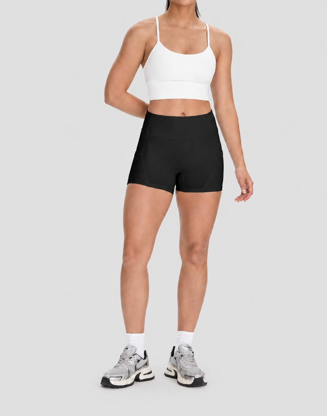 Sculpt High-Waist Mid Thigh Butt-Lifting Pocket Shorts